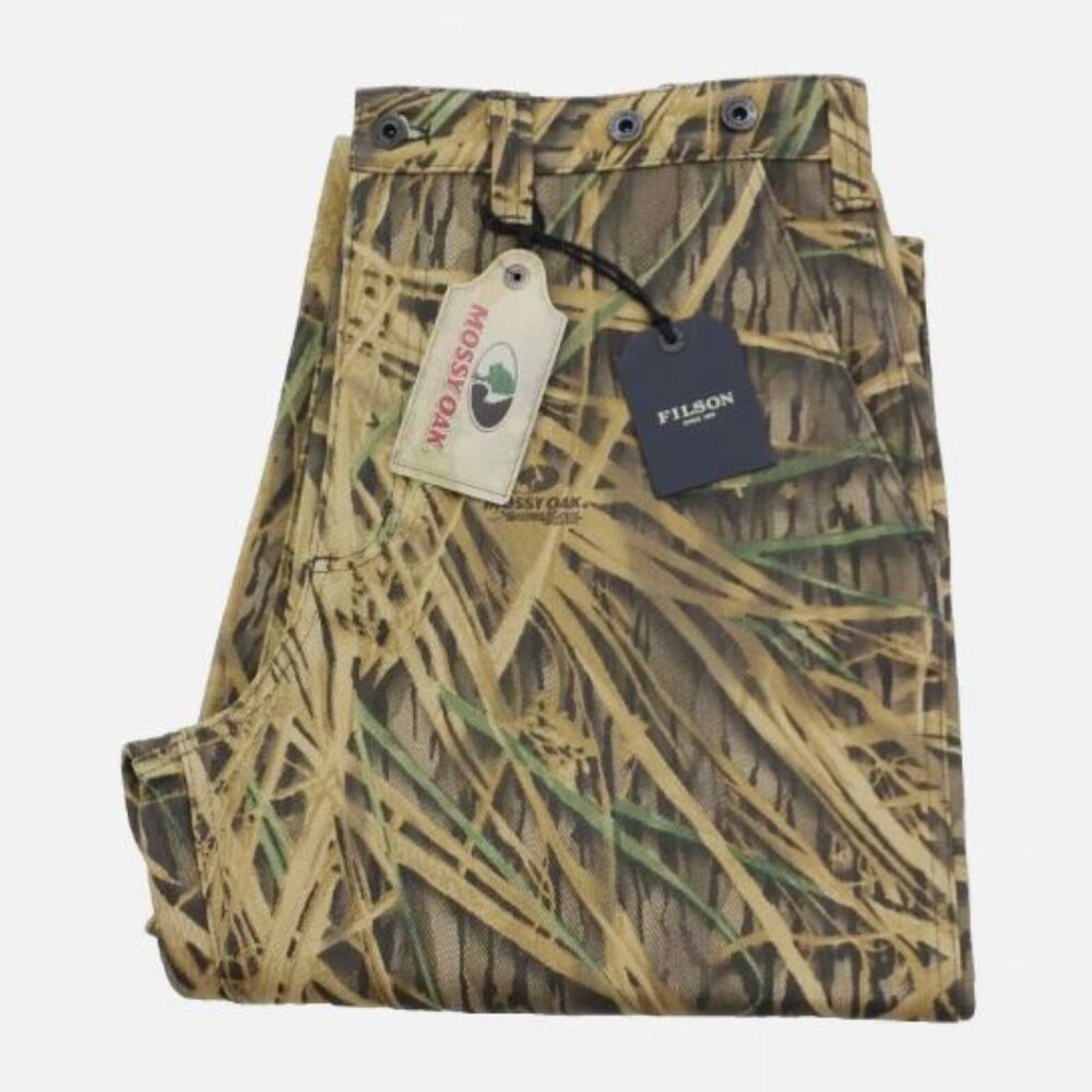 Filson W34 L34 Rugged Twill Utility Pants Mossy Oak Shadow Grass Waxed New